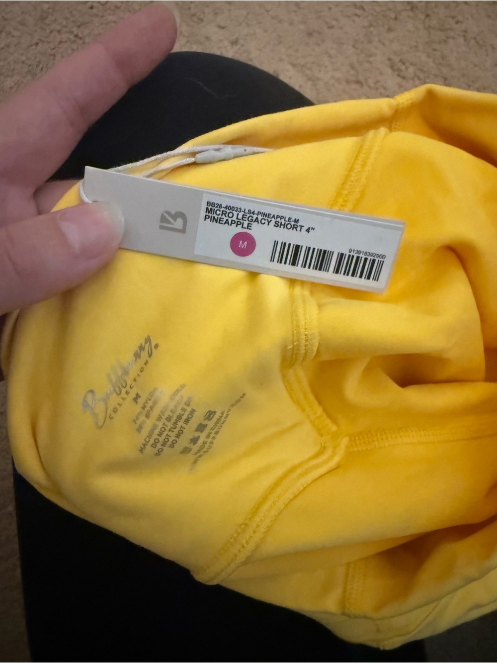 Buffbunny Yellow Women’s Active Shorts & Sports Bra Set - Picture 4 of 4